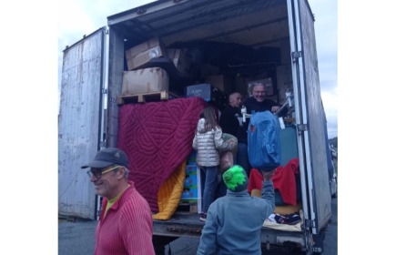 Le Camion presque prêt pour le départ